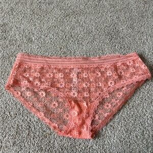 Victoria's Secret Coral Lace Panties